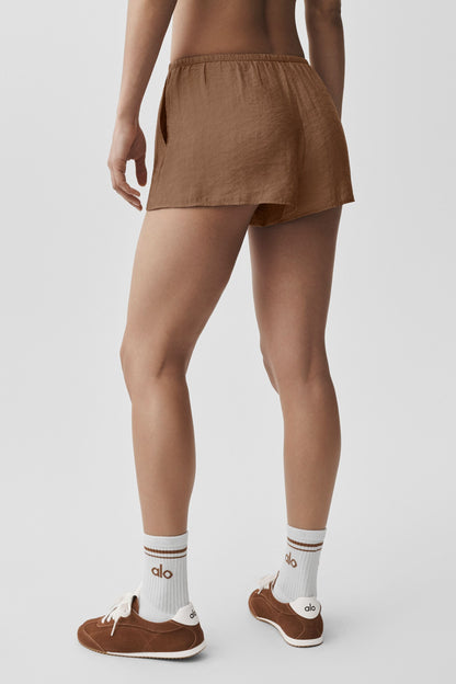 Short Taille Mi-Haute Semi-Transparent Golden Hour