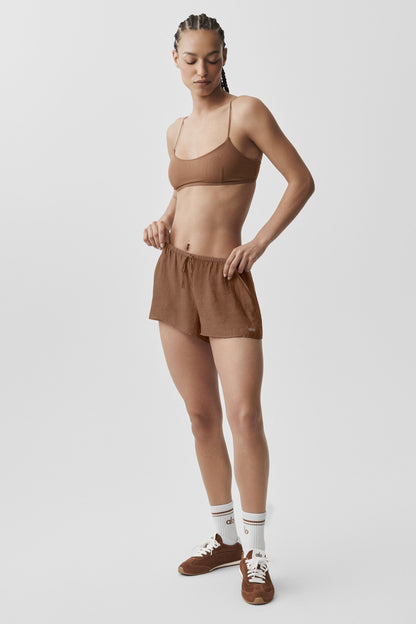 Short Taille Mi-Haute Semi-Transparent Golden Hour