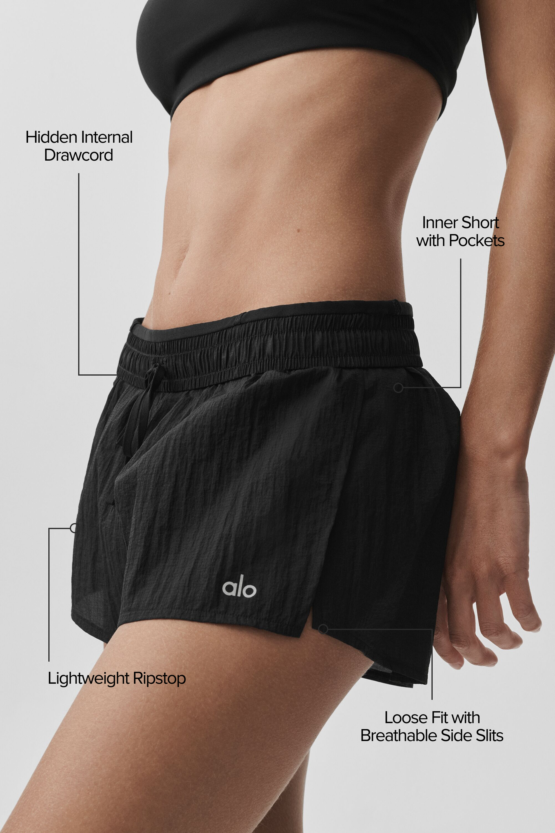Short Taille Mi-Haute Go Time