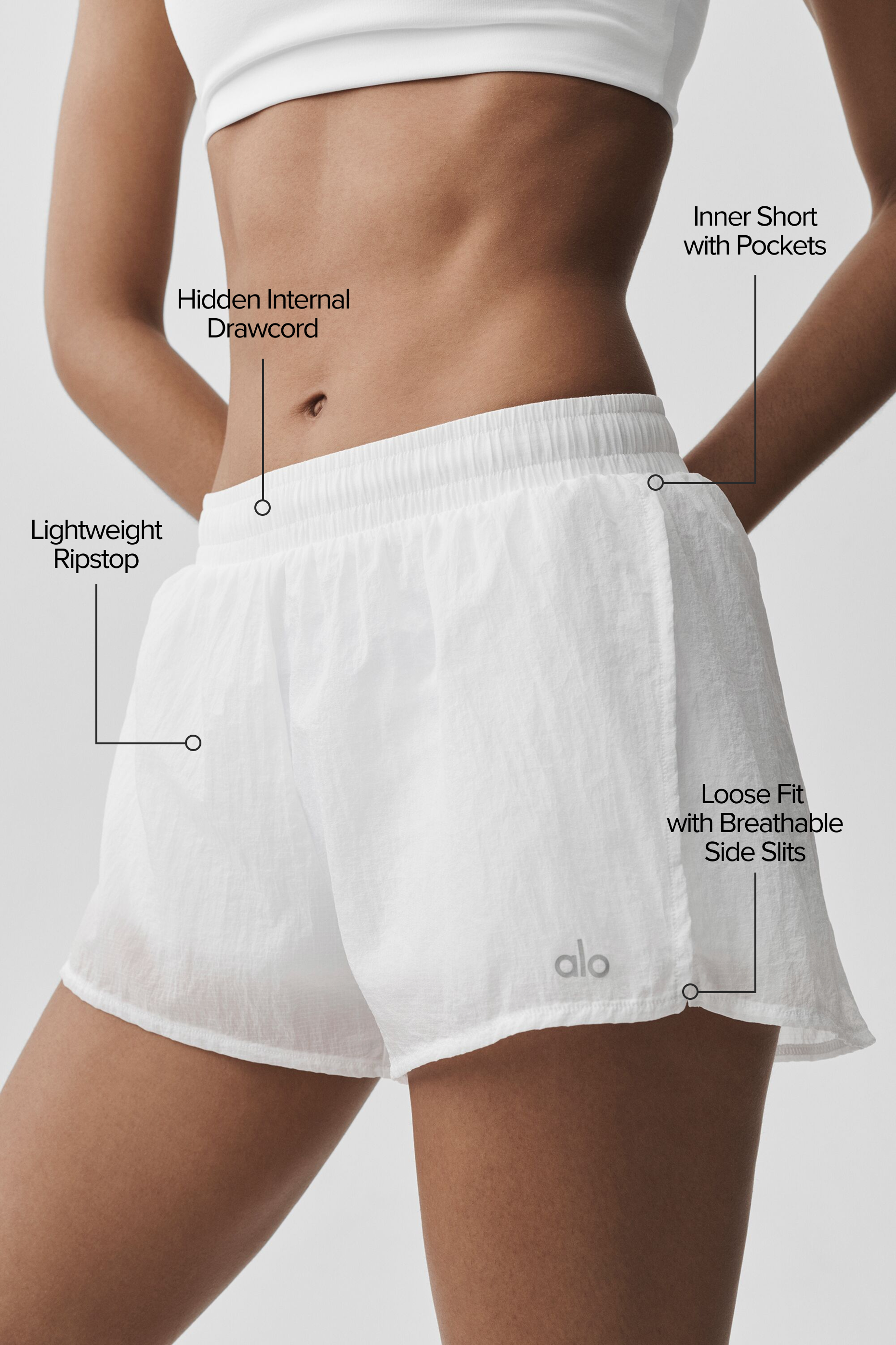 Short Taille Mi-Haute Go Time