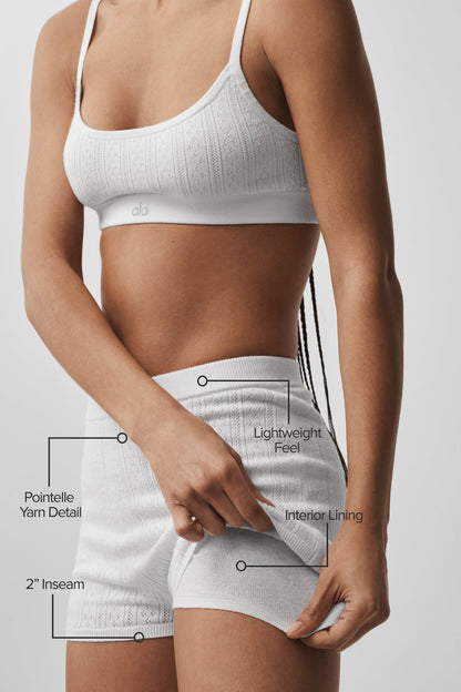 Mini Short En Maille Pointelle Be Mine