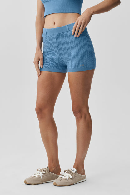 Short Taille Haute Mini Cable Sweater