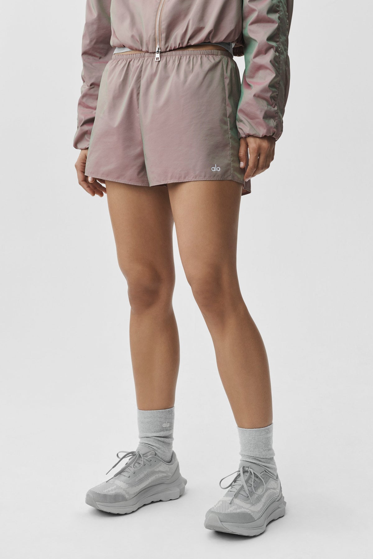 High-Waist Prismatic Short