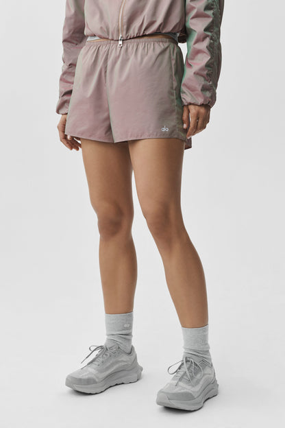 High-Waist Prismatic Short