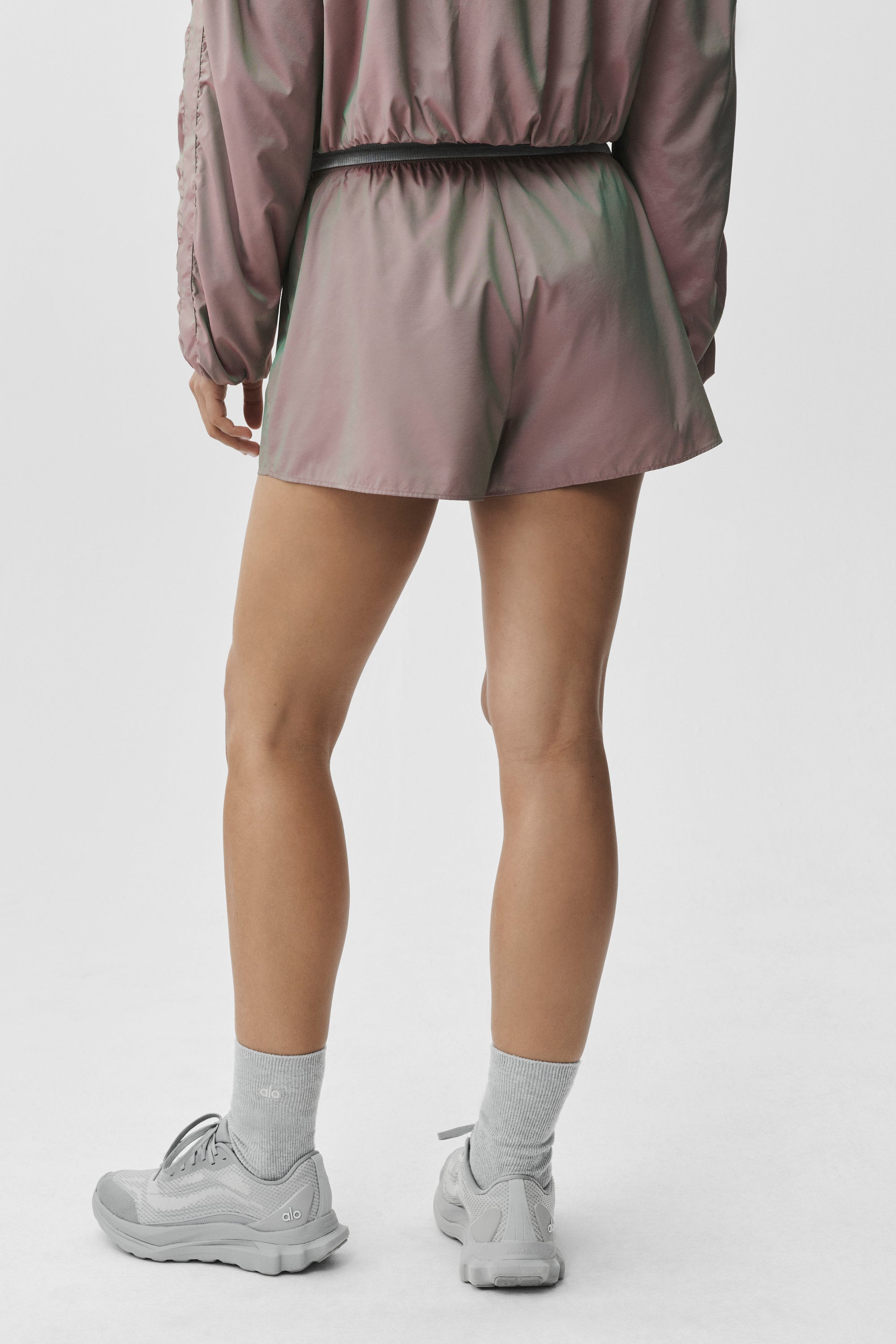 High-Waist Prismatic Short