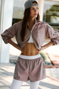 High-Waist Prismatic Short