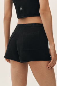 Short Taille Mi-Haute En Soie Et Cachemire Heatwave