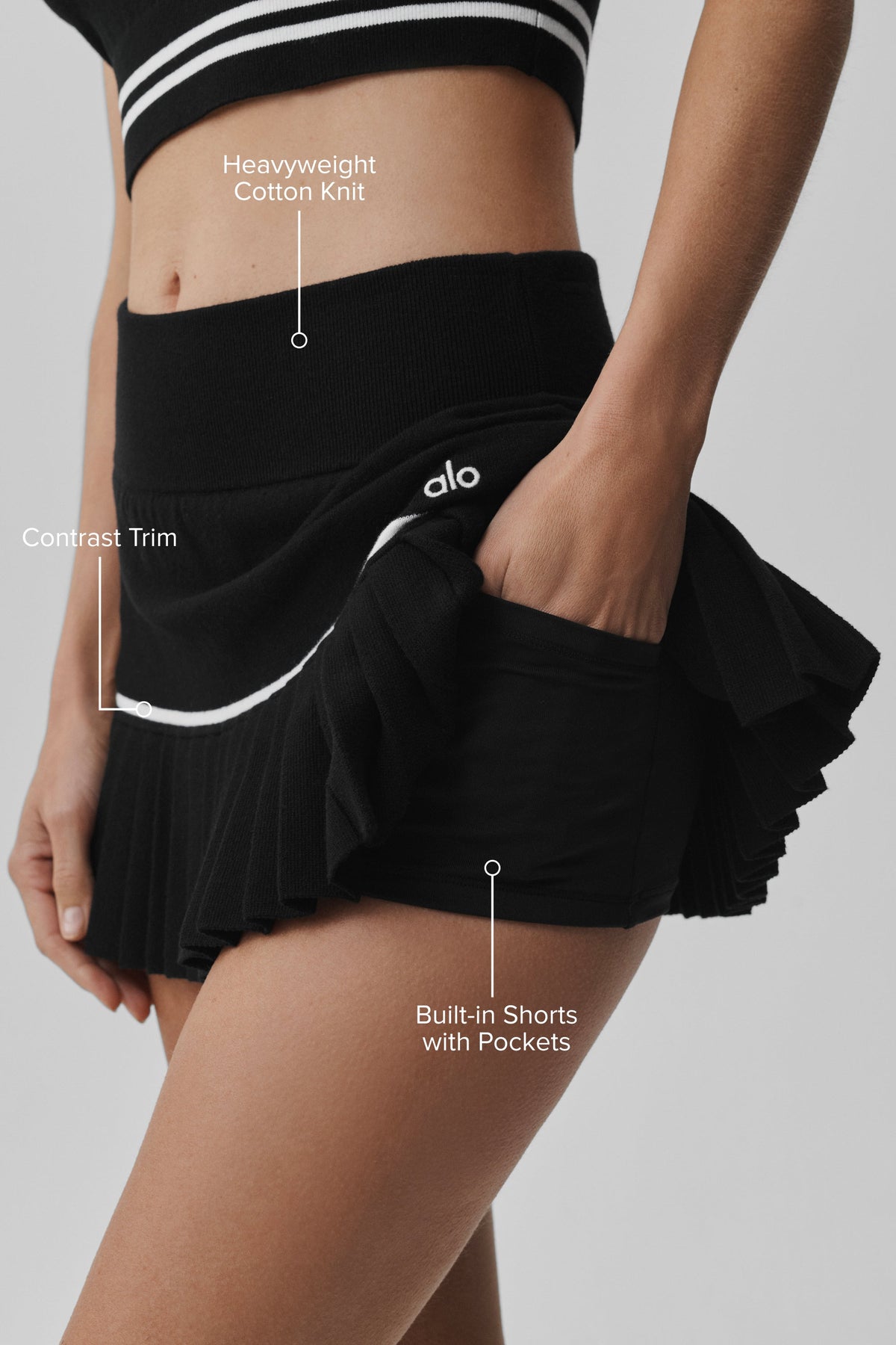 Jupe De Tennis Taille Haute En Maille Scholar Knit My Serve