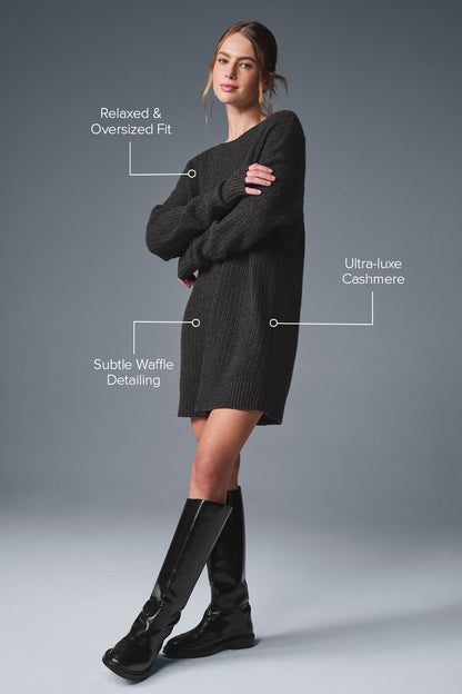 Robe En Cachemire Plush Waffle