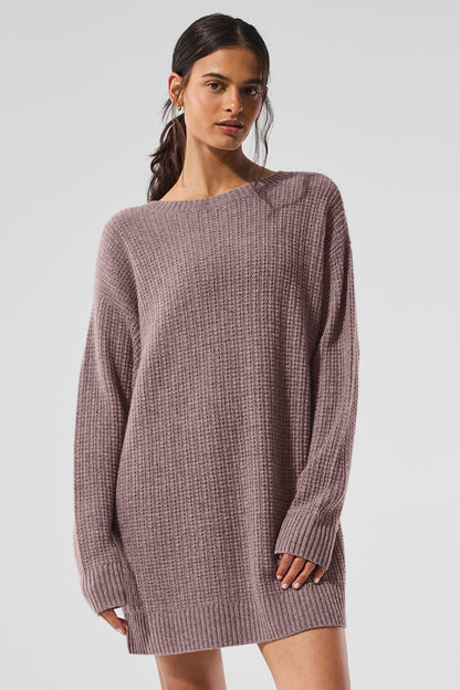 Robe En Cachemire Plush Waffle
