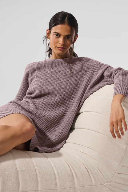 Cashmere Plush Waffle Dress
