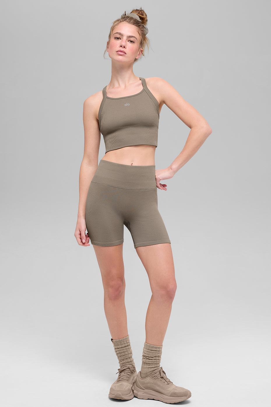 Débardeur Brassière Côtelé Sans Coutures Favorite
