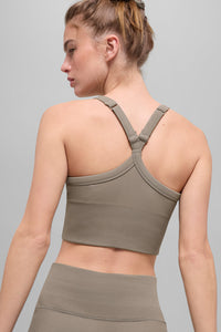 Débardeur Brassière Côtelé Sans Coutures Favorite
