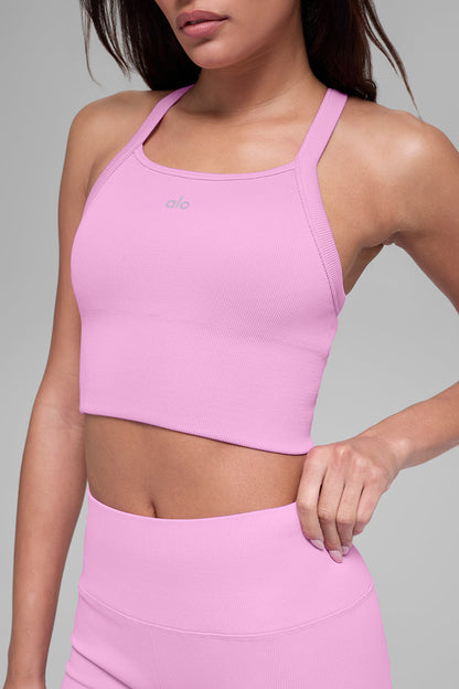 Débardeur Brassière Côtelé Sans Coutures Favorite