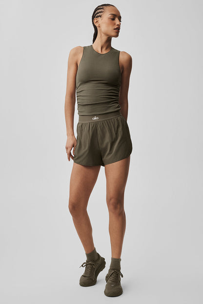 Ribbed En Pointe Tank