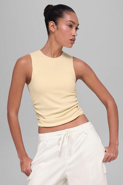 Ribbed En Pointe Tank