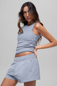 Débardeur Côtelé En Pointe