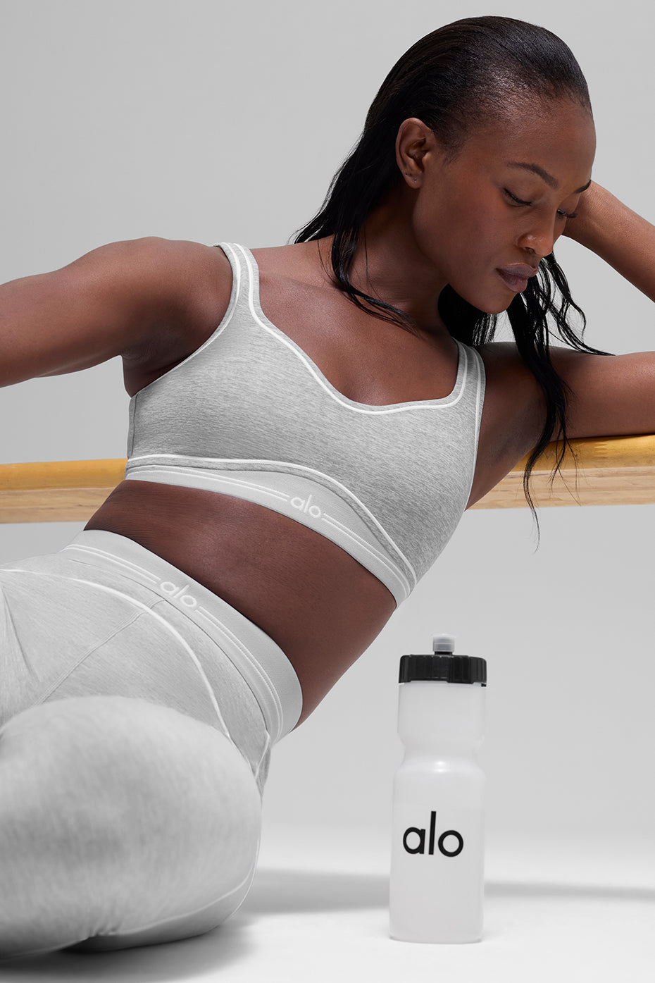 Brassière Alosoft Heart Throb - Oatmeal Heather/Blanc
