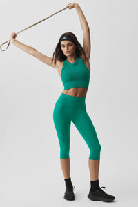 Brassière Côtelée À Encolure Haute Sans Coutures Modal Delight