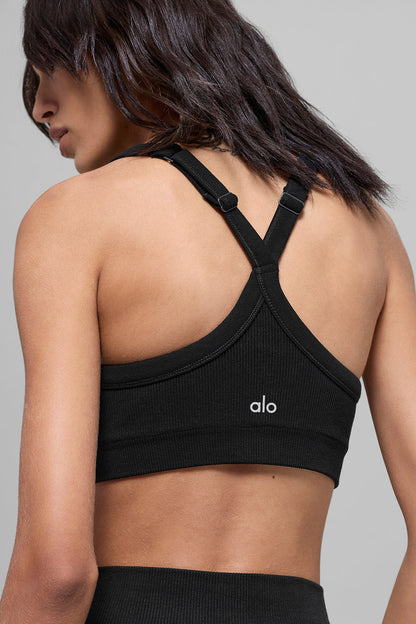 Brassière Côtelée Sans Coutures Two Tone