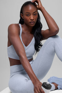Seamless Two Tone Rib Bra