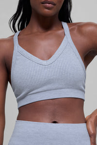 Seamless Two Tone Rib Bra