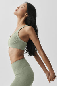 Seamless Two Tone Rib Bra