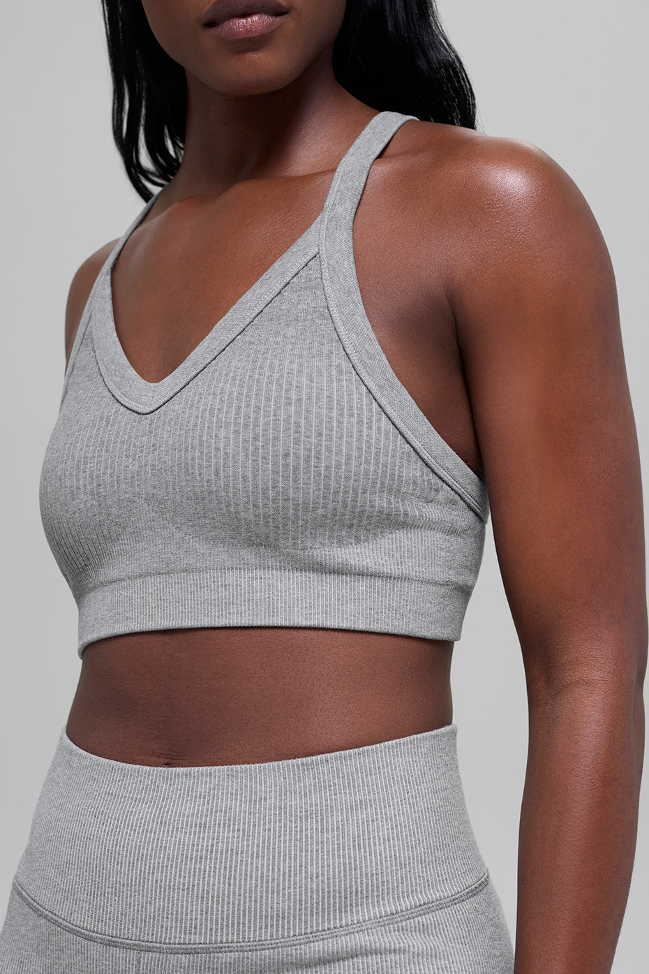 Seamless Two Tone Rib Bra