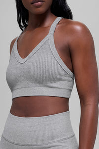 Seamless Two Tone Rib Bra