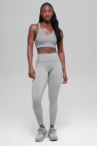 Seamless Two Tone Rib Bra