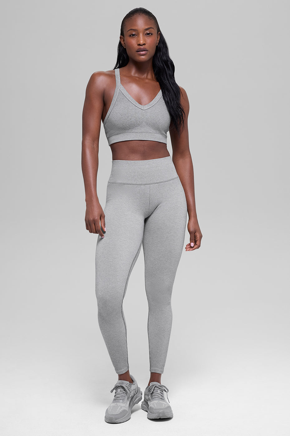 Seamless Two Tone Rib Bra