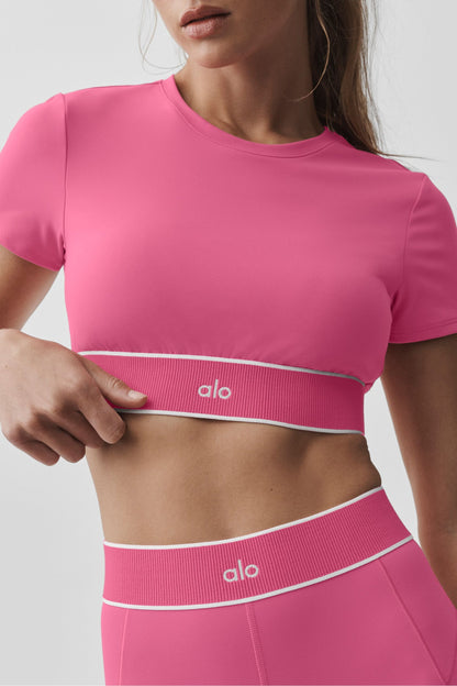 Brassière Manches Courtes ALO Softsculpt Amp It Up
